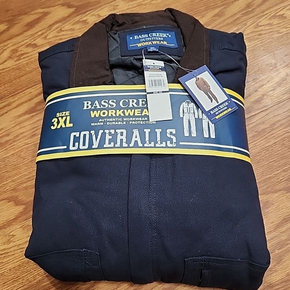 BASS CREEK OUTFITTERS Canvas Workwear Coveralls Carpenter Style - SIZE 3XL Navy
